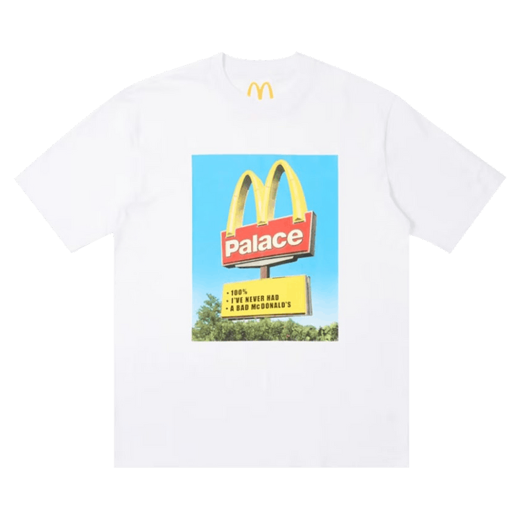 Palace x McDonald"s Sign T-Shirt "White'