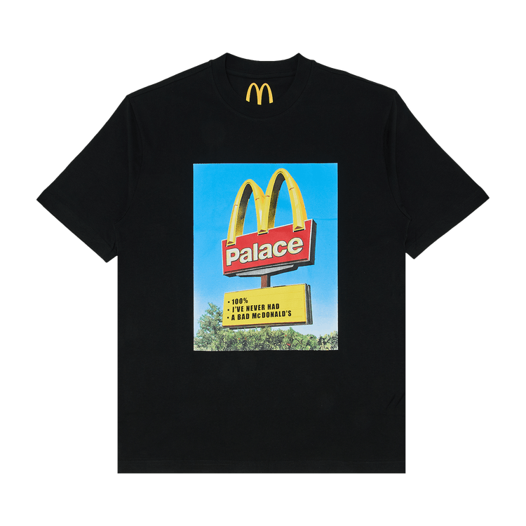 Palace x McDonald"s Sign T-Shirt "Black'
