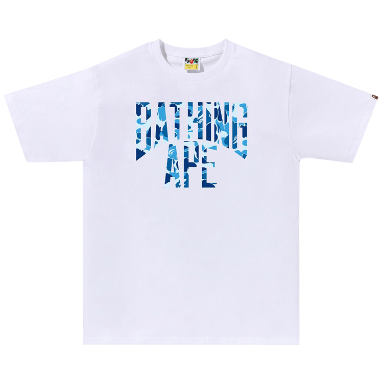 BAPE ABC Camo NYC Logo Tee "White/Blue"