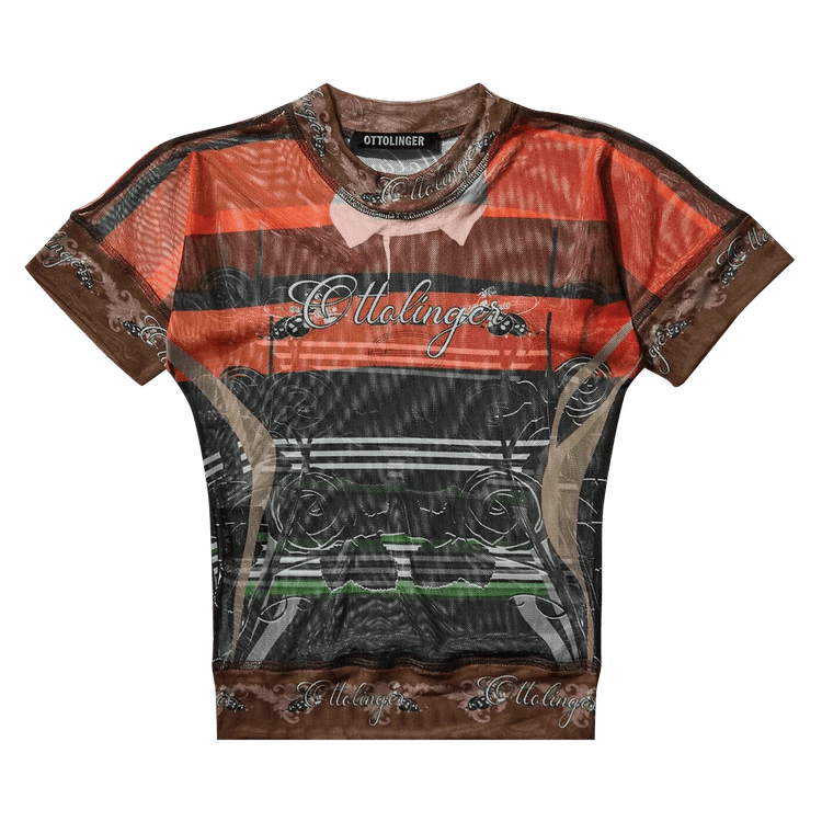 Ottolinger Mesh T-Shirt "Polo Print"