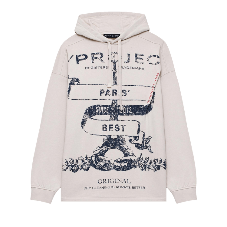 Y/Project Paris Best Printed Hoodie "Light Beige"