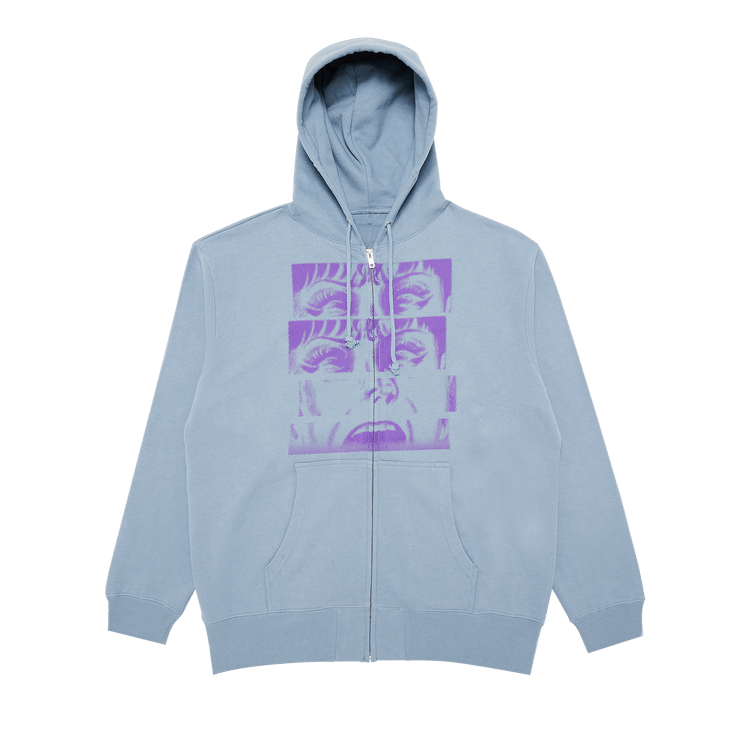 GOAT Kazuo Umezu Scream Zip Up Light Blue