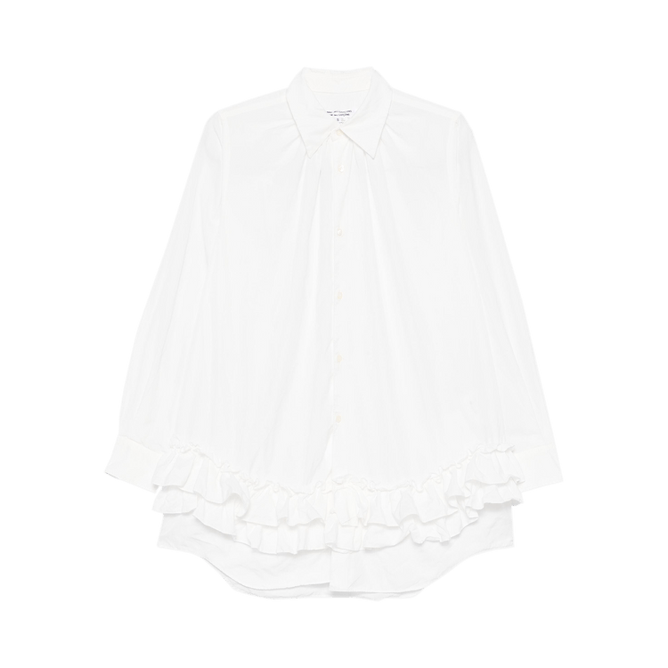 Comme des Garçons Pleated Ruffles Blouse "White"