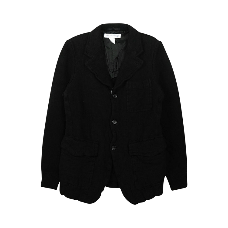 Comme des Garçons Thin Serge Garment Treated Jacket "Black"