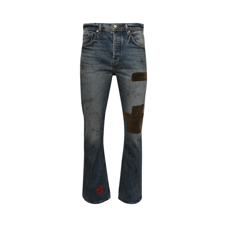 Enfants Riches Déprimés Patchwork Flare Jeans "Blue"