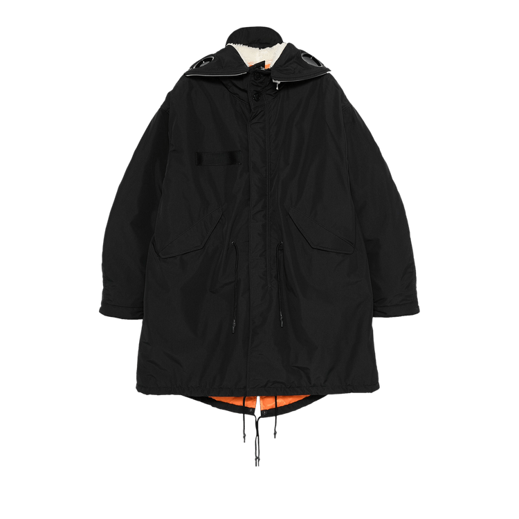 Junya Watanabe Nylon Triple Layers Laminated Polyester Coat "Black"