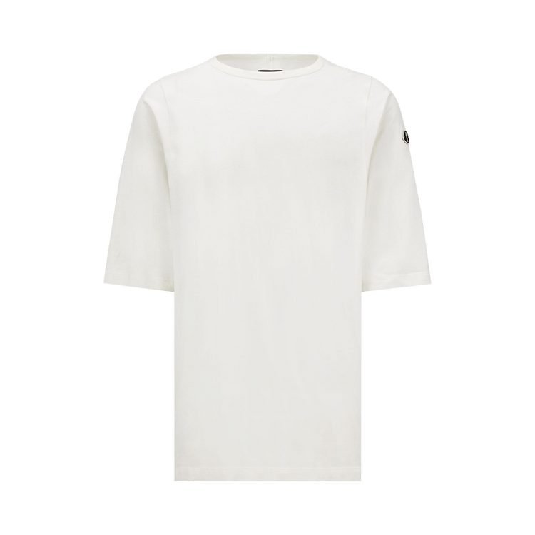 Moncler x Rick Owens Knitted Crewneck Short-Sleeve Tee "Milk"