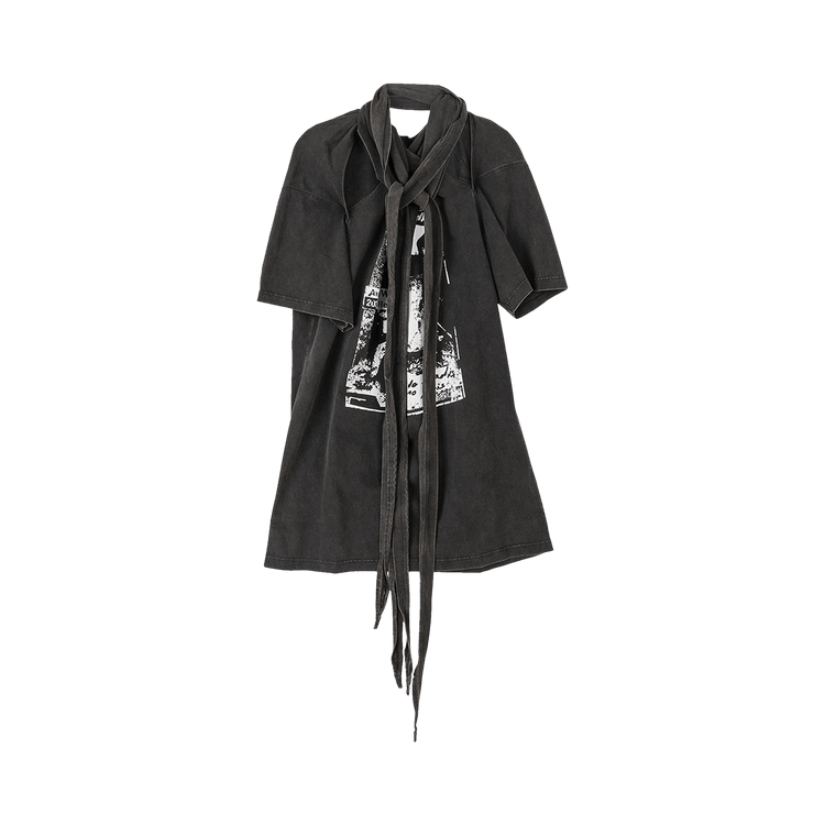 Y/Project Vintage Rock Band Print Dress "Vintage Black"