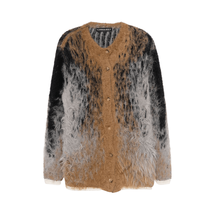 Y/Project Hairy Gradient Cardigan "Grey"
