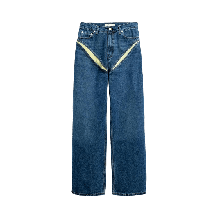 Y/Project Cut Out Jeans "Evergreen/Ice Blue"