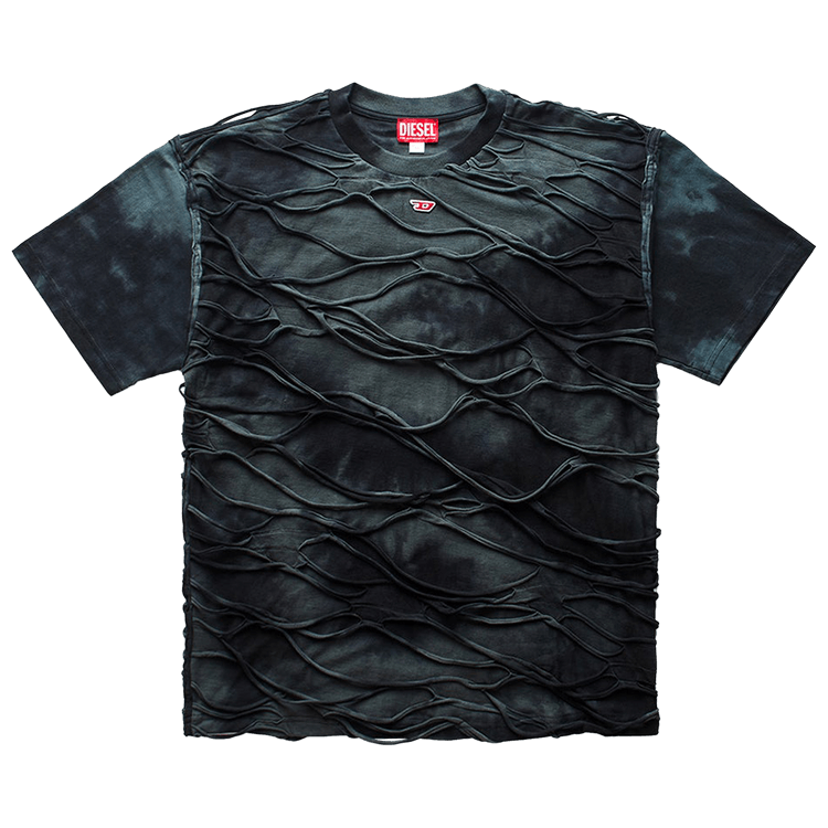 Diesel T-Shirt With Floating Strands "Black"