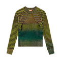 Diesel Degrade Ribbed Crewneck Sweater "Green"