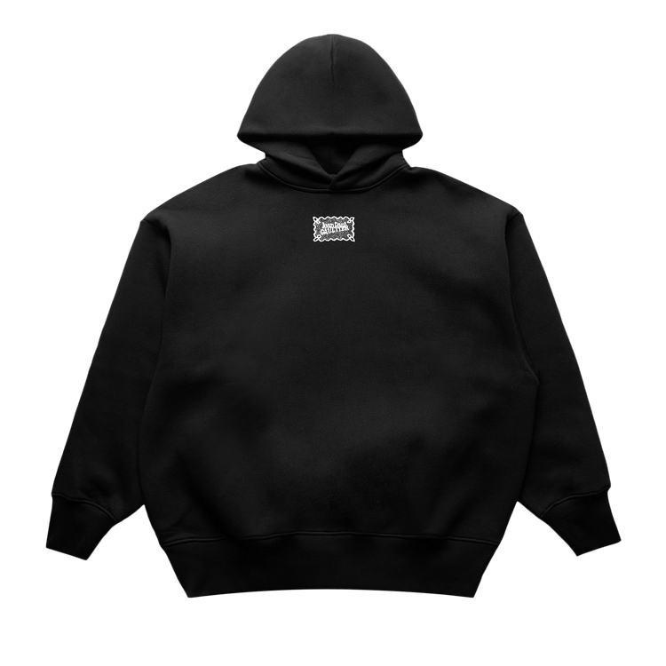 Jean Paul Gaultier Lace Label Oversized Hoodie "Black"