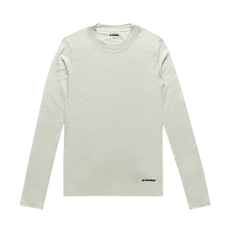 Jil Sander Technical Wool Jersey Long-Sleeve T-Shirt "White"