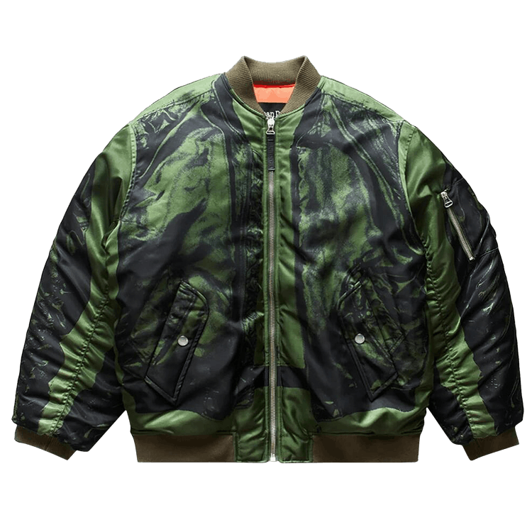 Jean Paul Gaultier Trompe L'Oeil Bomber Jacket 'Green'
