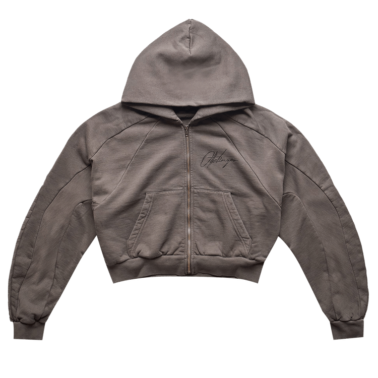Ottolinger Multiline Zip Hoodie "Brown"