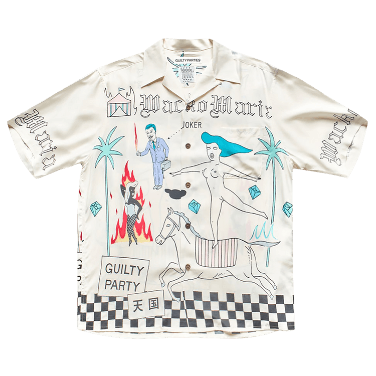 Wacko Maria Hawaiian Short-Sleeve Shirt (Type 8) "White"