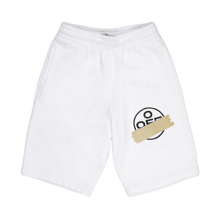 Off-White Tape Arrows Sweatshorts "White/Beige"
