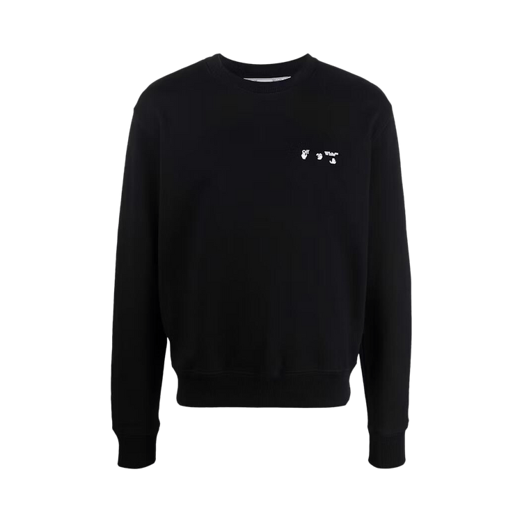 Off-White Logo Slim Crewneck "Black/White"