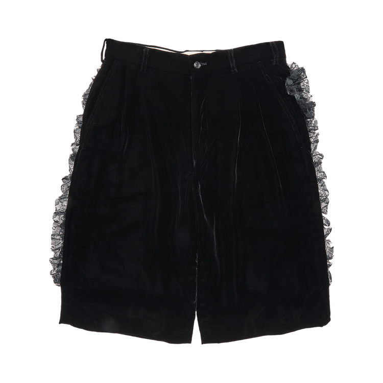 Comme des Garçons Velvet Shorts "Black"