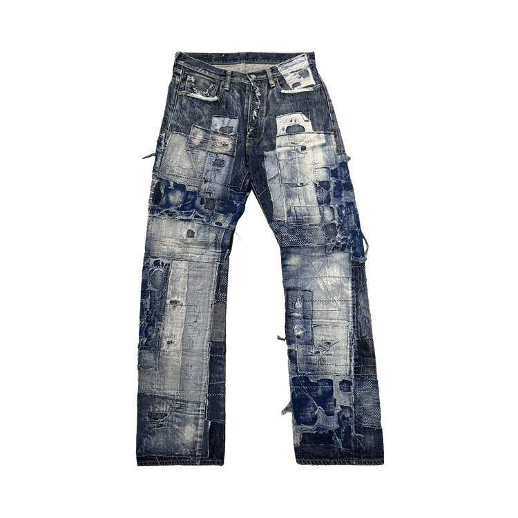 Kapital Boro Psychadelic Patchwork Selvedge Denim "Blue"