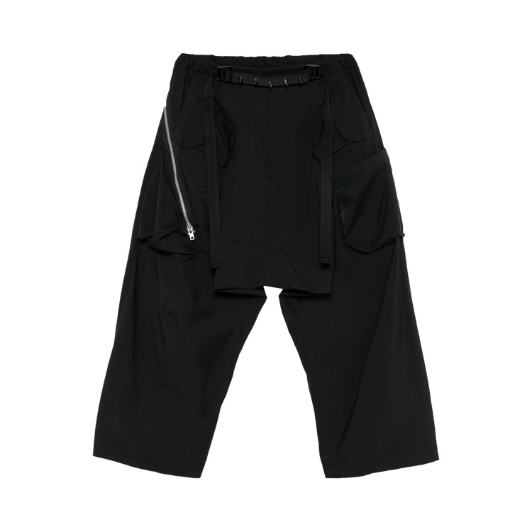 Acronym Encapsulated Nylon Ultrawide Drawcord Cargo Trouser "Black"