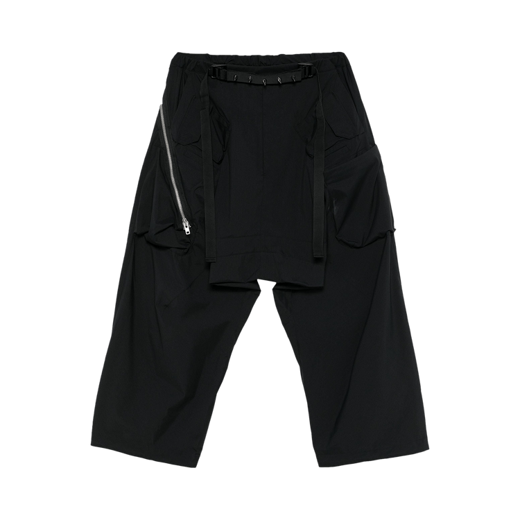 Acronym Encapsulated Nylon Ultrawide Drawcord Trouser "Black"