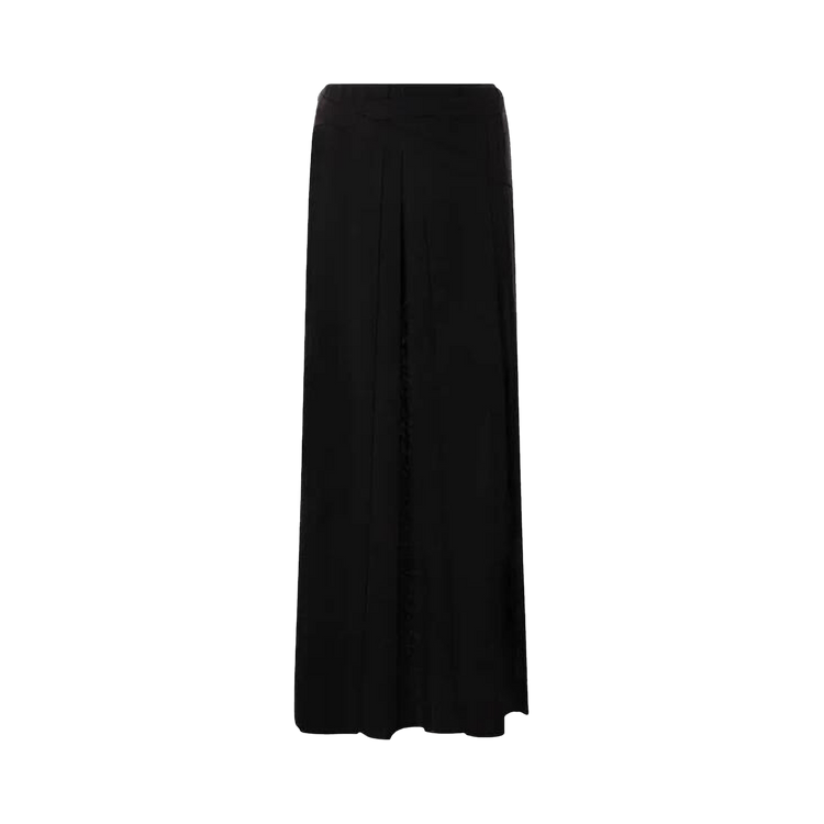 Ann Demeulemeester Norell Long Pleated Wrap Skirt "Black"