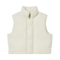 Auralee Brushed Alpaca Wool Down Vest "Off White"