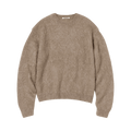 Auralee Brushed Super Kid Mohair Sweater "Pink/Beige"