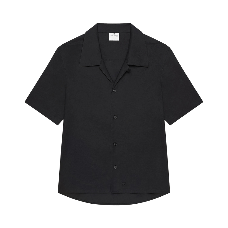 Courrèges Short-Sleeves Shirt "Black"
