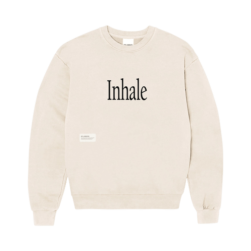 Students Kind Reminder Fleece Crew Sweater "Nude"