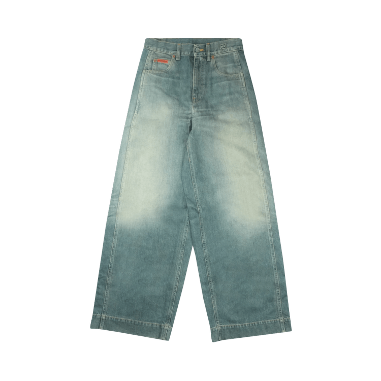 Martine Rose Sports Jean "Blue/Dirty Yellow"