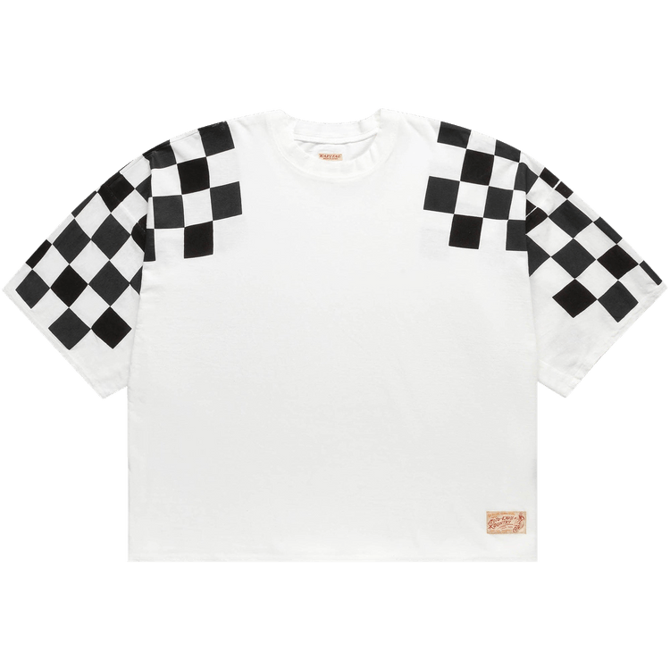 Kapital Jersey Racer Flag Huge T-Shirt "White"
