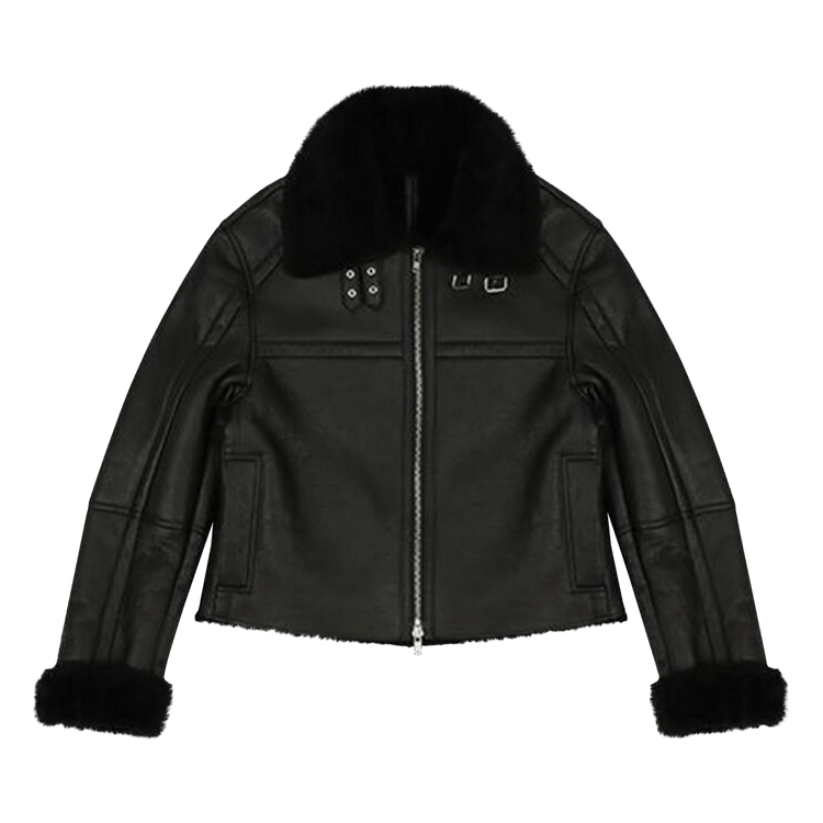 Entire Studios Shearling Jacket "Black"