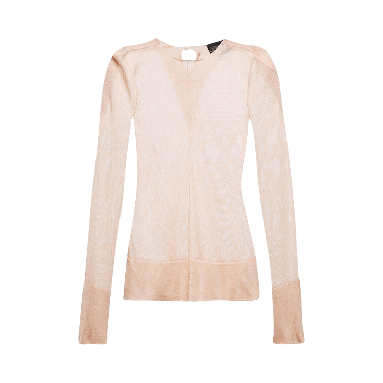 Jean Paul Gaultier Long-Sleeve Top "Light Nude"