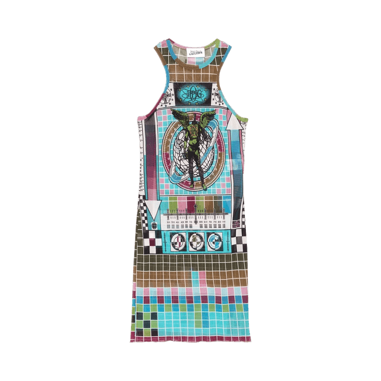 Jean Paul Gaultier Mire Short Dress "Blue/Multicolor"