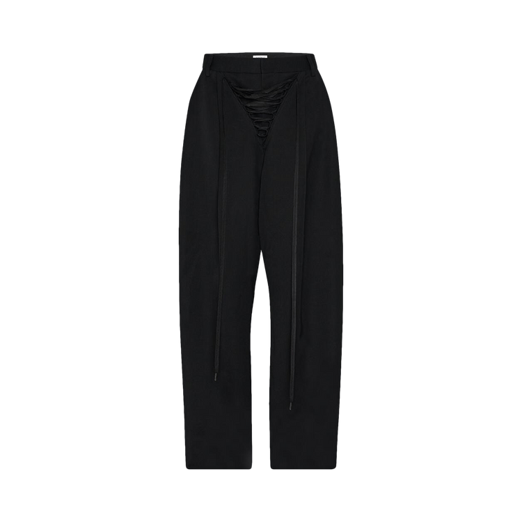 Jean Paul Gaultier Lace Up Suit Trousers "Black"