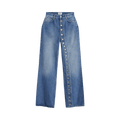 Jean Paul Gaultier Buttoned Leg Jeans "Vintage Blue"