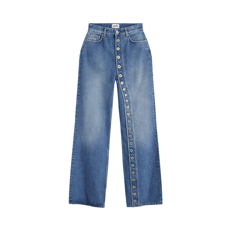 Jean Paul Gaultier Buttoned Leg Jeans "Vintage Blue"