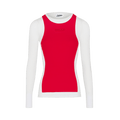 Jean Paul Gaultier Petit Grand Mesh Top "White/Red"