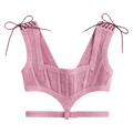 Jean Paul Gaultier x X KNWLS Washed Laced Sleeveless Crop Top "Lilac"