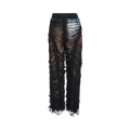 Jean Paul Gaultier Slashing City Pants "Brown/Green/Blue/Red"