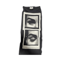 Jean Paul Gaultier Eyes And Lips Mesh Printed Long Skirt "Black/Grey/White"