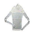 Jean Paul Gaultier Mariniere High Neck Top "White/Navy"