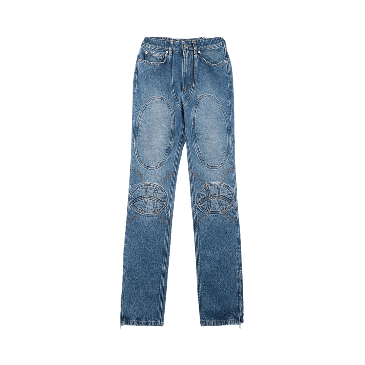 Jean Paul Gaultier Lace-Up Denim Jeans "Vintage Blue"