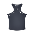 Jean Paul Gaultier Perforated Tank Top "Dark Grey"