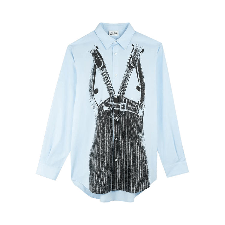 Jean Paul Gaultier Madonna Trompe L'Oeil Shirt 'Baby Blue/Black'