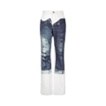 Jean Paul Gaultier Printed Trompe L'Oeil Jeans 'White/Blue'