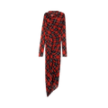 Jean Paul Gaultier Distorted Tartan Long Dress "Red/Black/White"